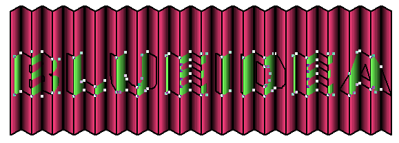 在Freehand中制作折叠艺术字