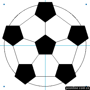 FreeHand使用技巧之绘制足球