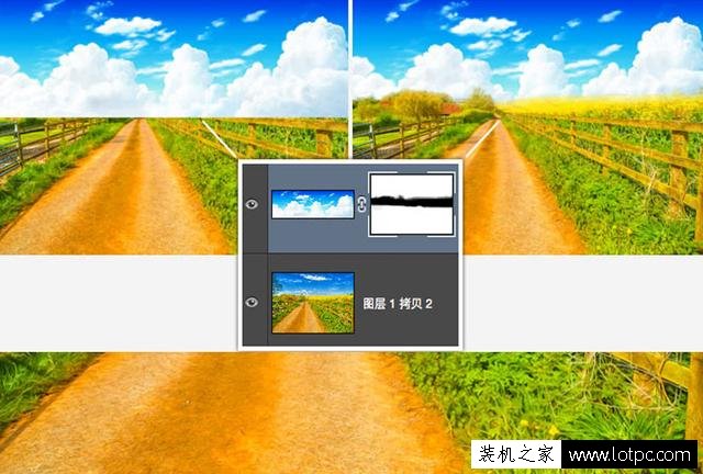 使用photoshop软件将现实风景P成卡通效果