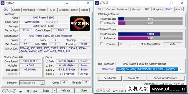 锐龙R5-1600测试成绩爆出 基准测试成绩超过同级i5处理器