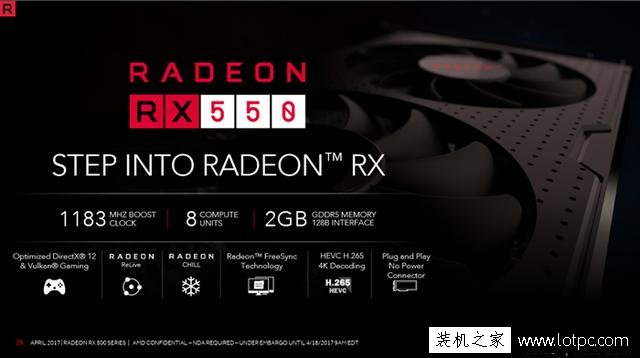 RX 550显卡性能测试评测：RX550亮机卡大战HD630核显！