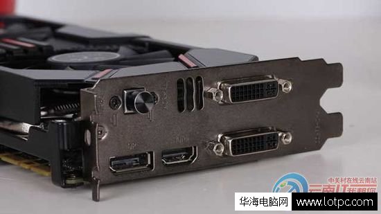 七彩虹GTX970烈焰战神U-4GD5背面接口