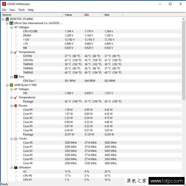 AMD锐龙Ryzen5-1600测试成绩爆出 基准测试成绩超过同级i5处理器