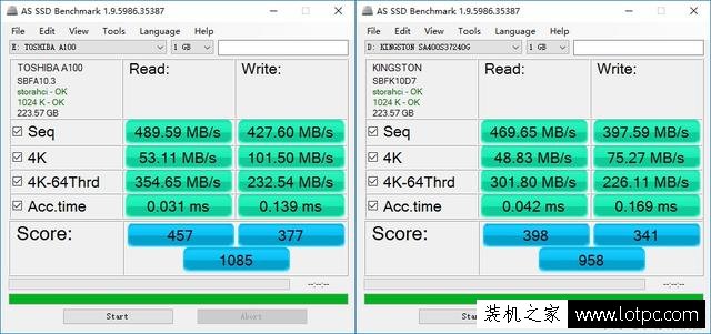 东芝Q300、A100和金士顿UV400、A400性能对比测试