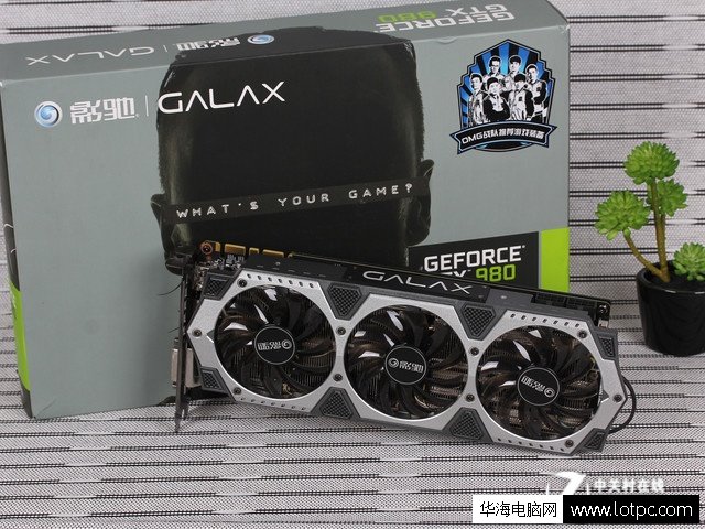 影驰GTX980骨灰黑将显卡外观