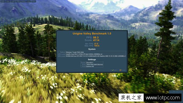 Unigine Valley Benchmark 武林网