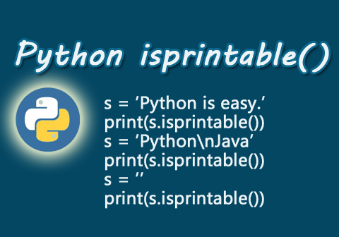 Python isprintable函数