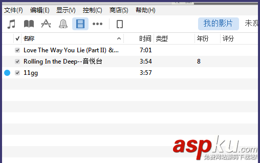 itunes,影片