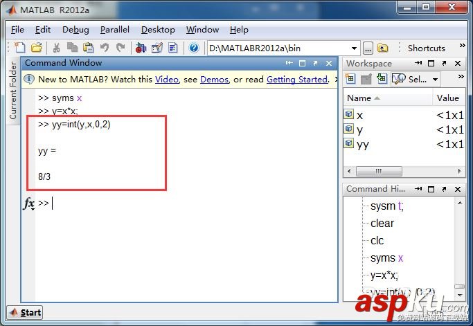 matlab,定积分