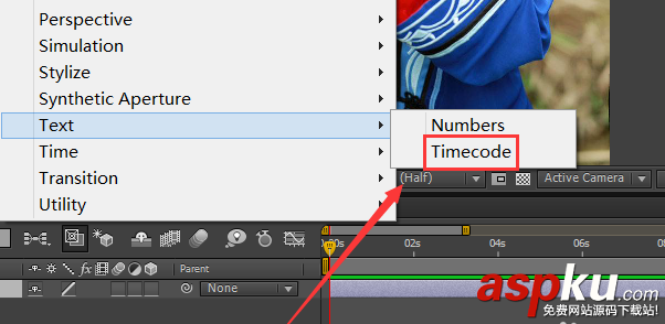 ae,图片,timecode