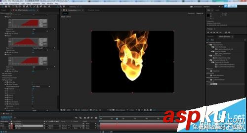 ae,trapcode插件,火焰