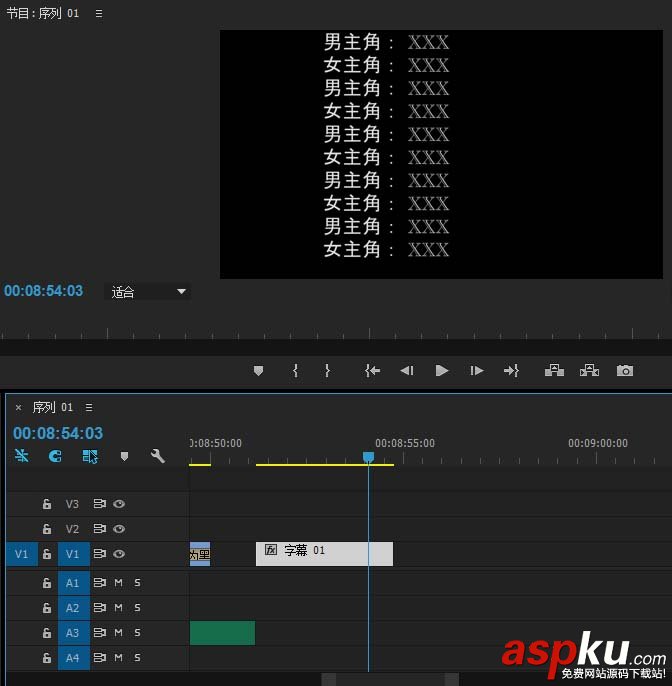 Premiere,字幕,视频