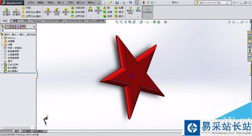 solidworks怎么绘制五角星？solidworks五角星制作教程