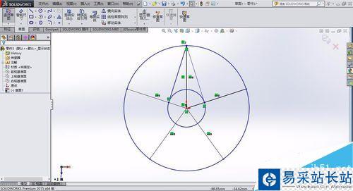 solidworks怎么绘制五角星？solidworks五角星制作教程