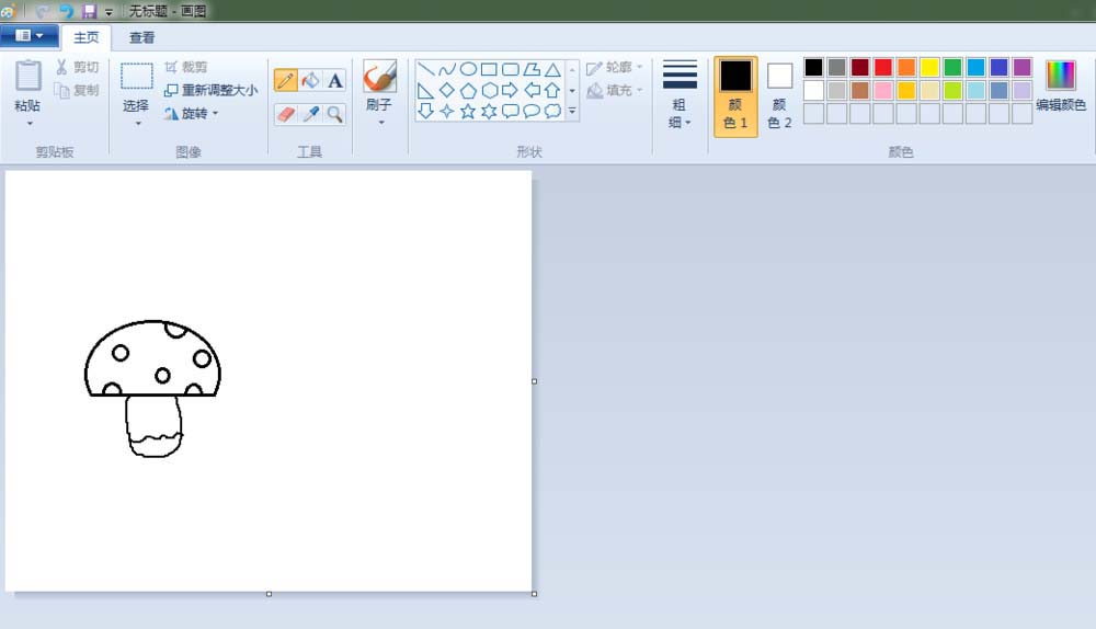 画图工具,简笔画,蘑菇