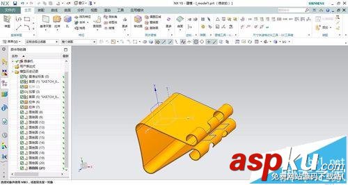 UG10.0,夹子模型