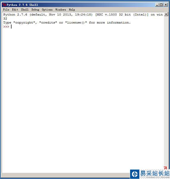 Python 2.7.6 Shell