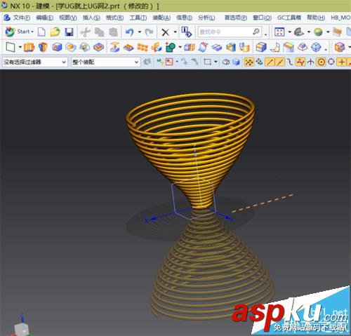 UG10.0,螺旋线