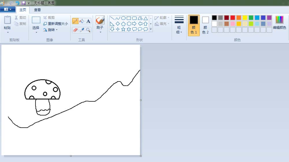 画图工具,简笔画,蘑菇