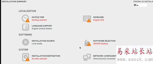 vmware安装fedora20