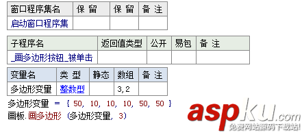 易语言,画板,顶点相连,多边形