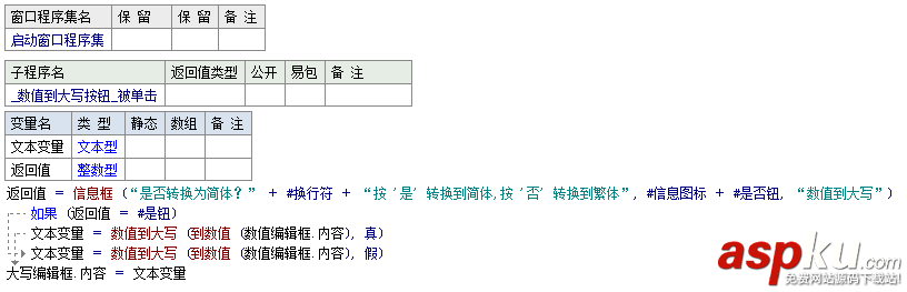 易语言,数值到大写