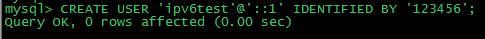 mysql,IPV6,连接,linux,mysql5.6