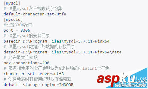 winx64,mysql5.7.11,mysql安装