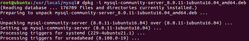 Ubuntu16.04,安装,mysql5.7.22