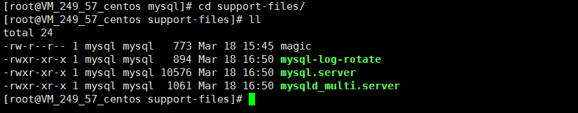 mysql5.7.18二进制包安装,my.default.cnf