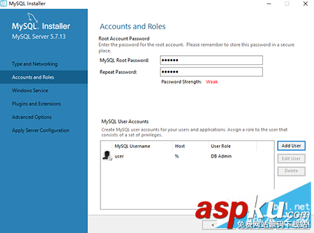 mysql5.7.13,mysql5.7,win10