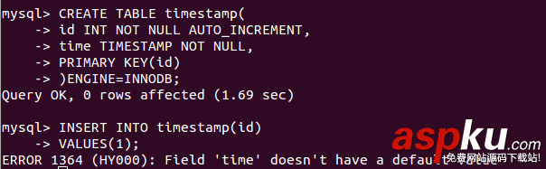 MySQL 5.6 中 TIMESTAMP有那些变化