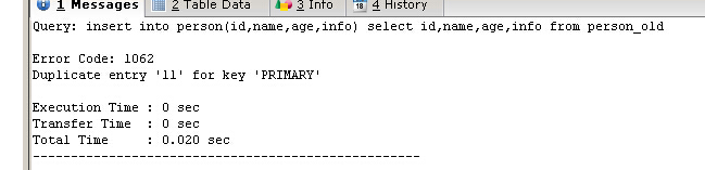 与MSSQL对比学习MYSQL的心得（八）--插入 更新 删除