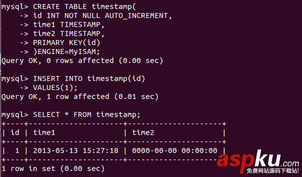 MySQL 5.6 中 TIMESTAMP有那些变化