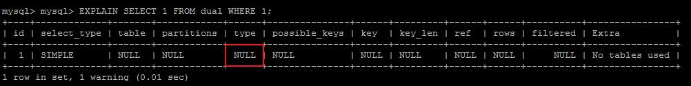 MySQL,EXPLAIN,SQL,执行计划