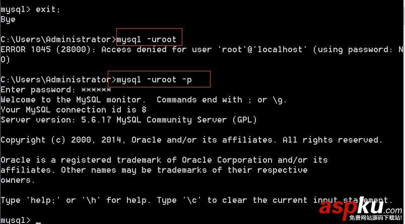 MySQL,root密码