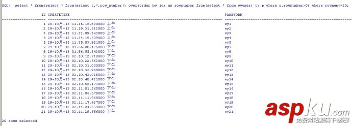 sqlserver,oracle,mysql,分页