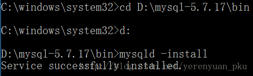 Windows10,mysql5.7.17,mysql5.7