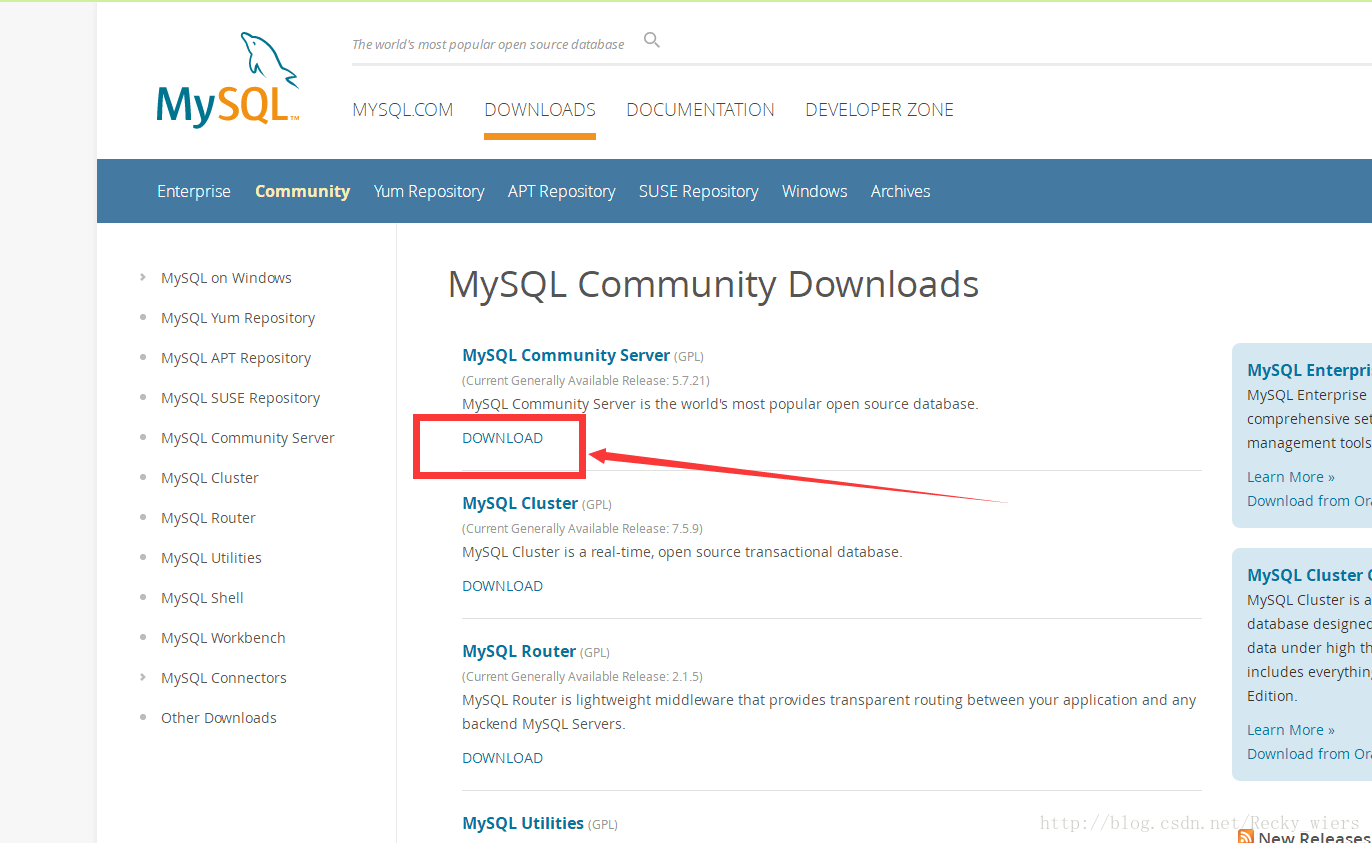 MySQL5.7.21,解压版,安装