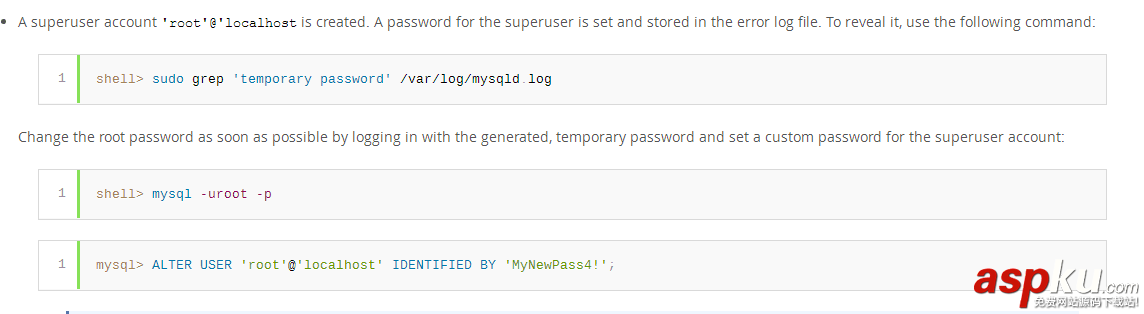 mysql,5.7,修改密码