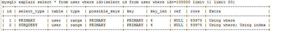 mysql,分页优化