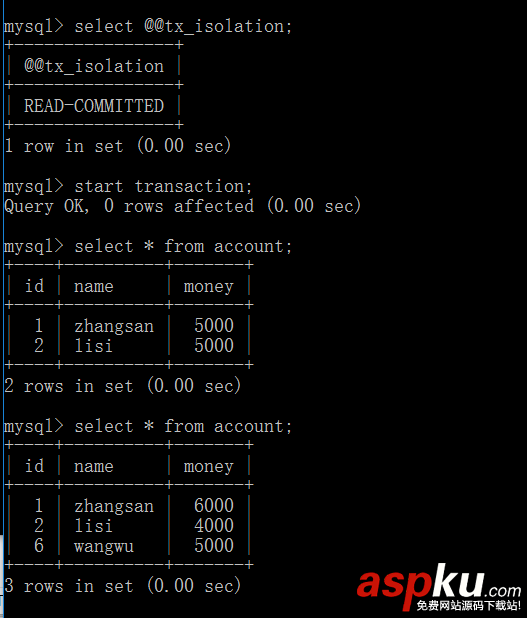 MySQL,事务