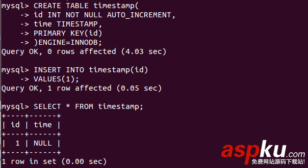 MySQL 5.6 中 TIMESTAMP有那些变化