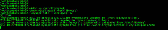 CentOS6.9,mysql5.7.17,mysql5.7