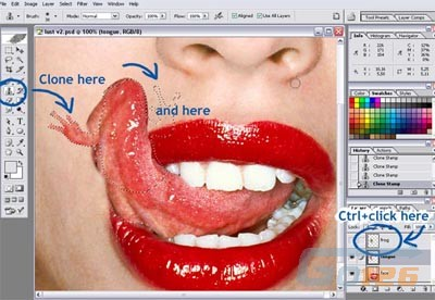 用photoshop打造另类的舌头