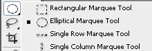 elliptical marquee tool