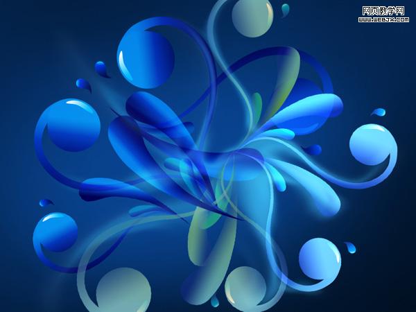 create an abstract glowing background in adobe photoshop cs4