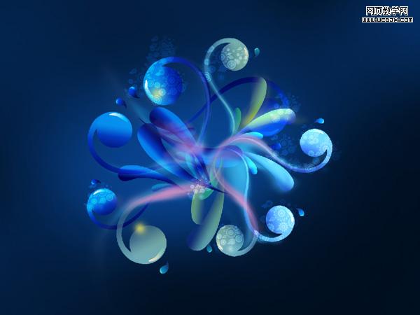 create an abstract glowing background in adobe photoshop cs4