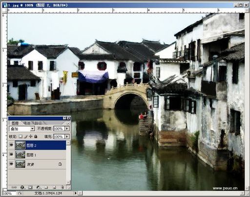 photoshop用另类方法打造水彩效果_网页设计webjx.com整理