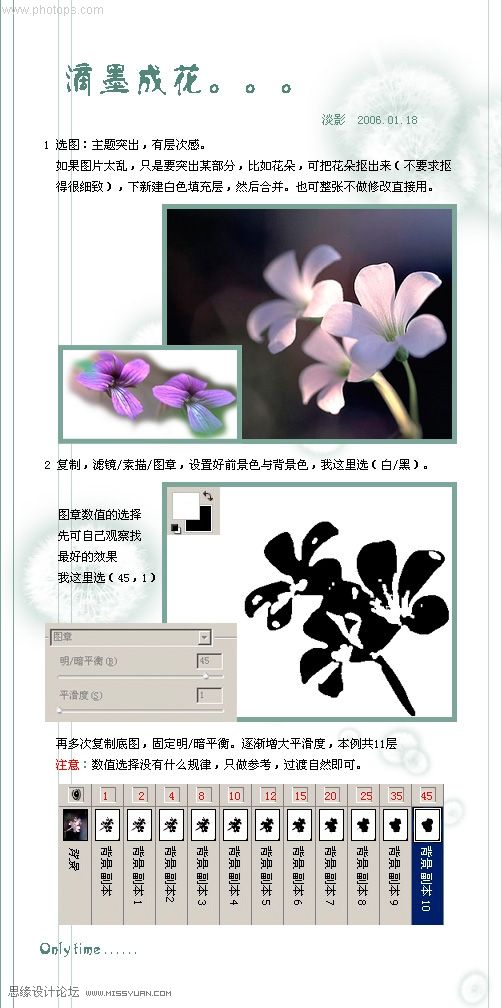 photoshop巧用滤镜制作滴墨成花动画_网页设计